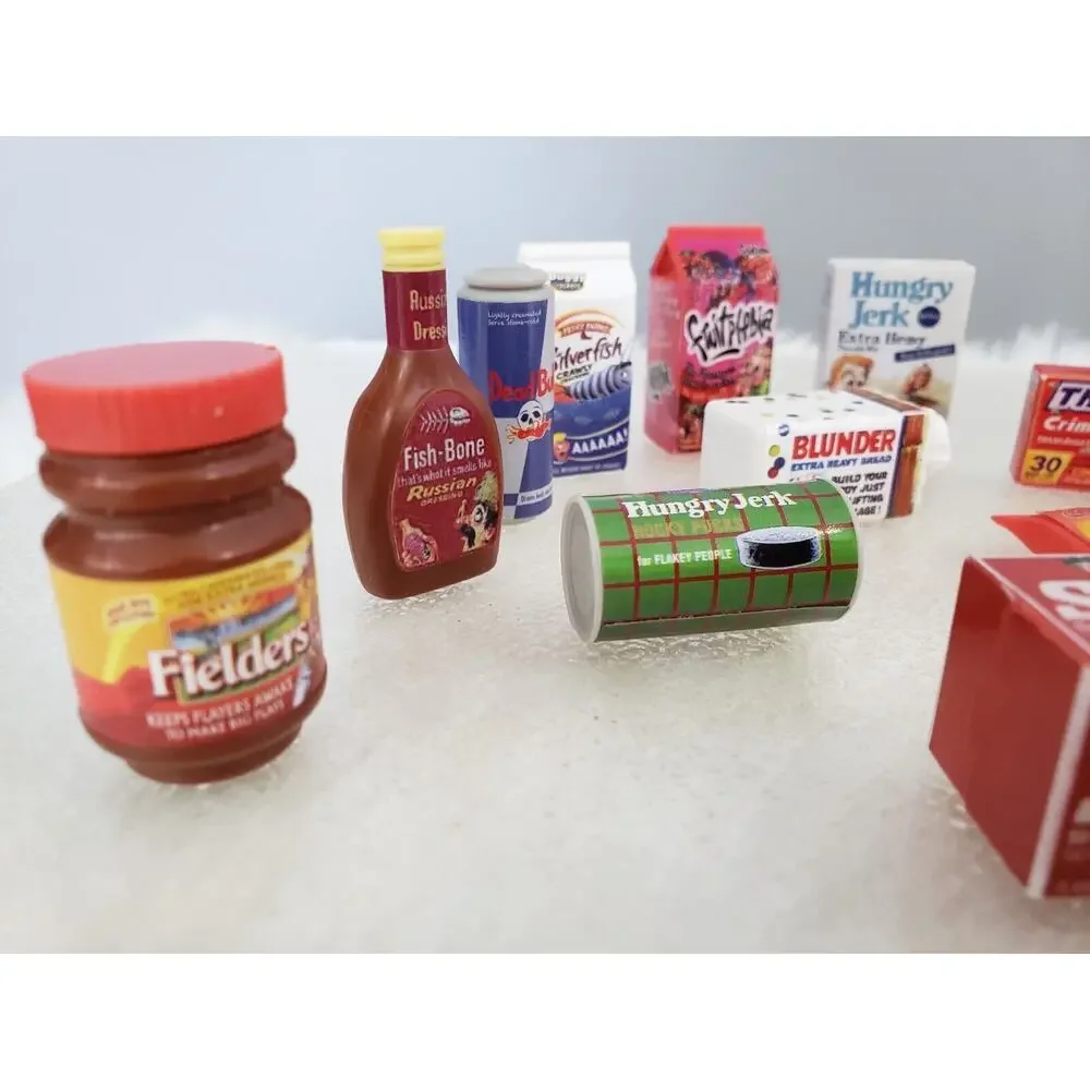 Topps Wacky Packages 3D Minis Mixed Lot‎ of 14 Small Cute Clever Brands gothic